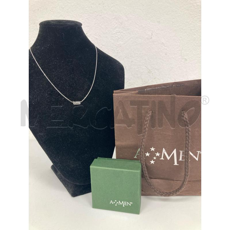 COLLANA AMEN PLACCA LOVE | Mercatino dell'Usato Gazzada schianno 1