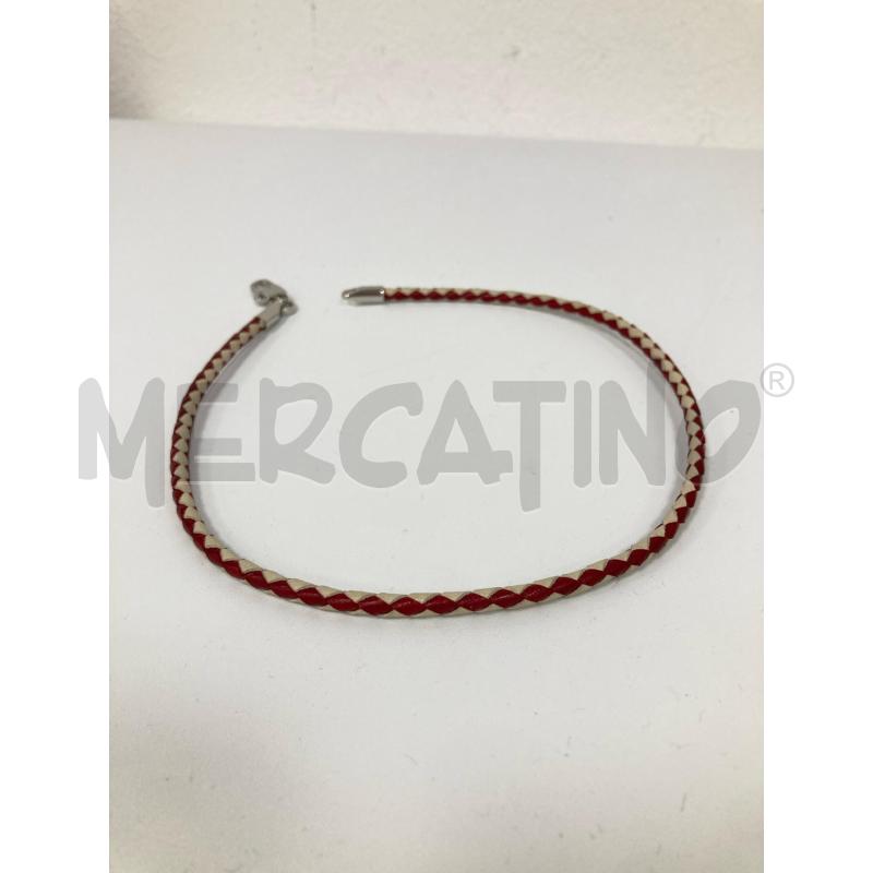 COLLANA BALLY PELLE ROSSA BEIGE | Mercatino dell'Usato Gazzada schianno 3