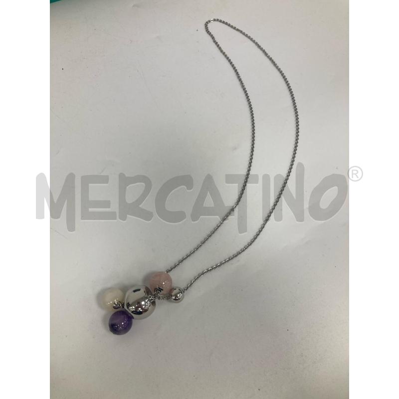 COLLANA BREIL SFERE ROSA LILLA | Mercatino dell'Usato Gazzada schianno 4