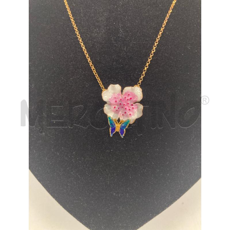 COLLANA ISOLA BELLA FIORE FARFALLA | Mercatino dell'Usato Gazzada schianno 3