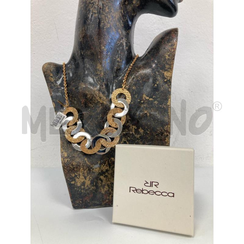 COLLANA REBECCA DORATO CERCHI INTRECCIATI | Mercatino dell'Usato Gazzada schianno 1