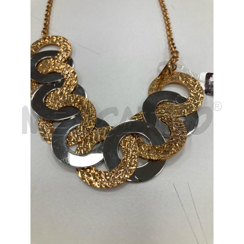 COLLANA REBECCA DORATO CERCHI INTRECCIATI | Mercatino dell'Usato Gazzada schianno 3