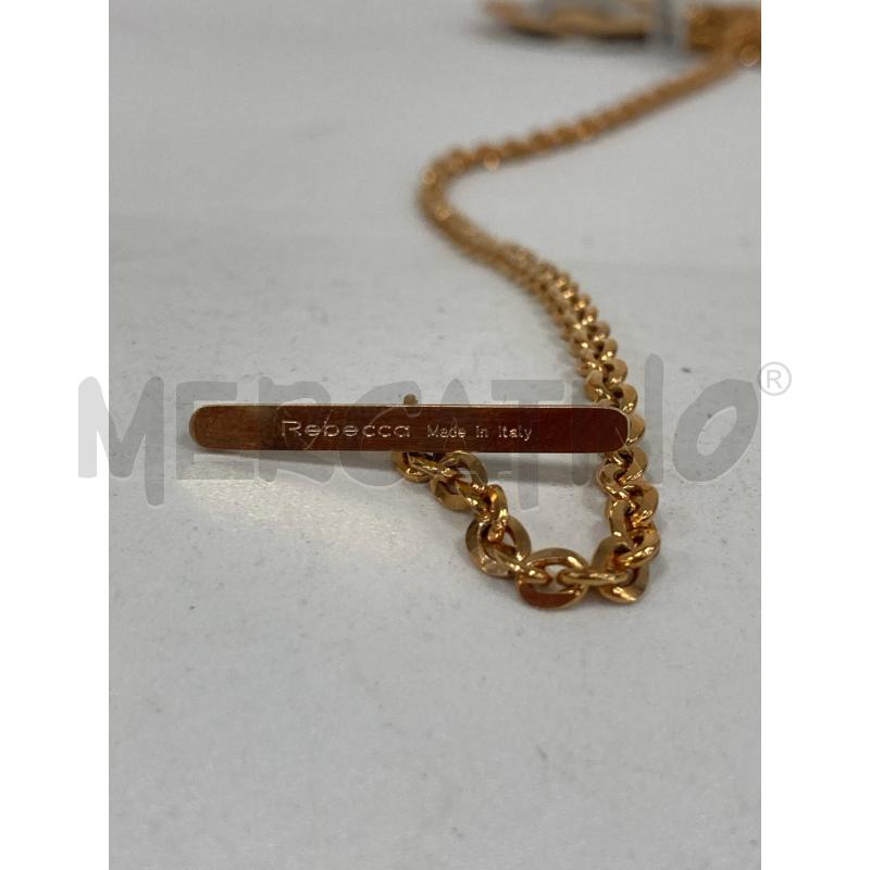 COLLANA REBECCA DORATO CERCHI INTRECCIATI | Mercatino dell'Usato Gazzada schianno 4