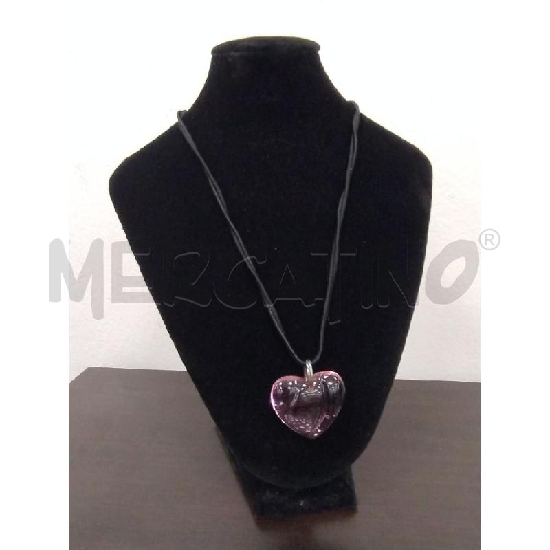 COLLIER BACCARAT CUORE ROSA CRISTALLO | Mercatino dell'Usato Gazzada schianno 1