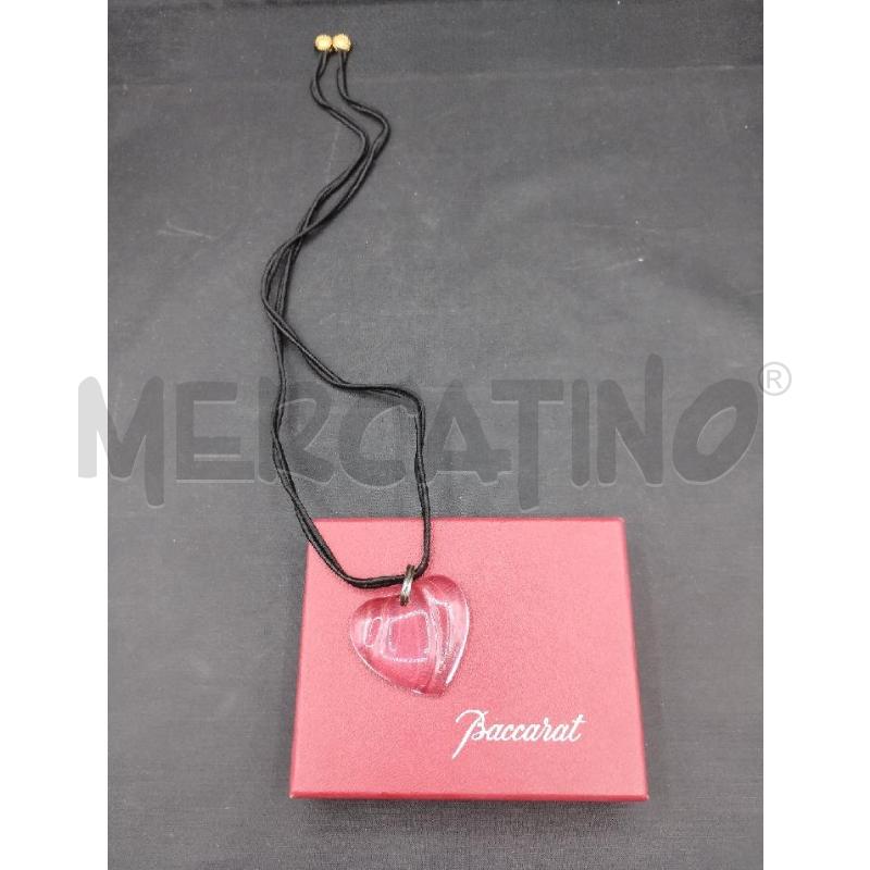 COLLIER BACCARAT CUORE ROSA CRISTALLO | Mercatino dell'Usato Gazzada schianno 5