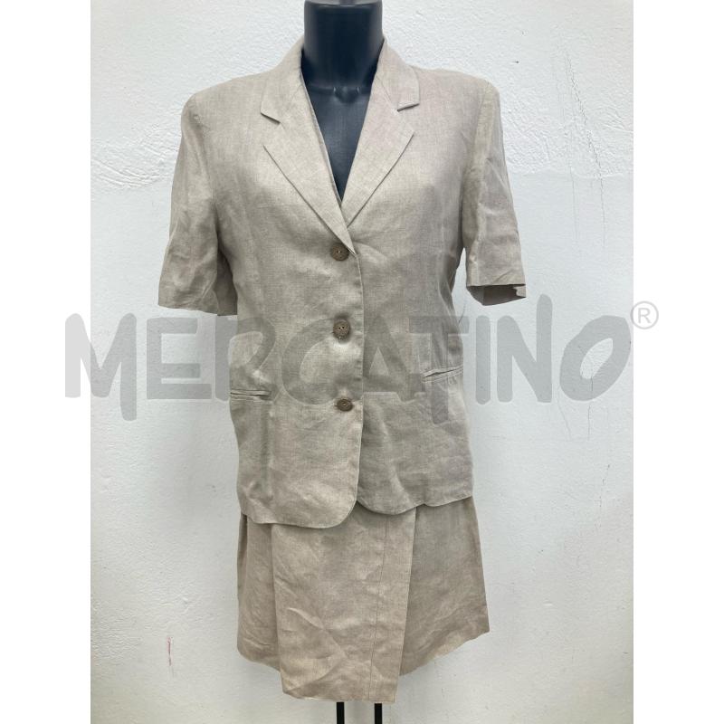 COMPLETO DONNA 3PX LINO BEIGE  | Mercatino dell'Usato Gazzada schianno 1