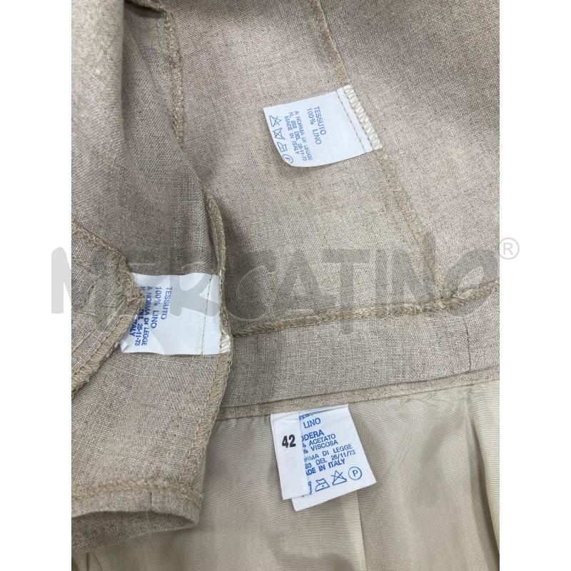 COMPLETO DONNA 3PX LINO BEIGE  | Mercatino dell'Usato Gazzada schianno 4
