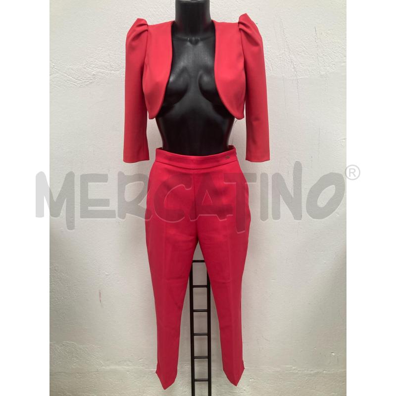 COMPLETO DONNA ELISABETTA FRANCHI GIACCA+PANTA CORALLO | Mercatino dell'Usato Gazzada schianno 1