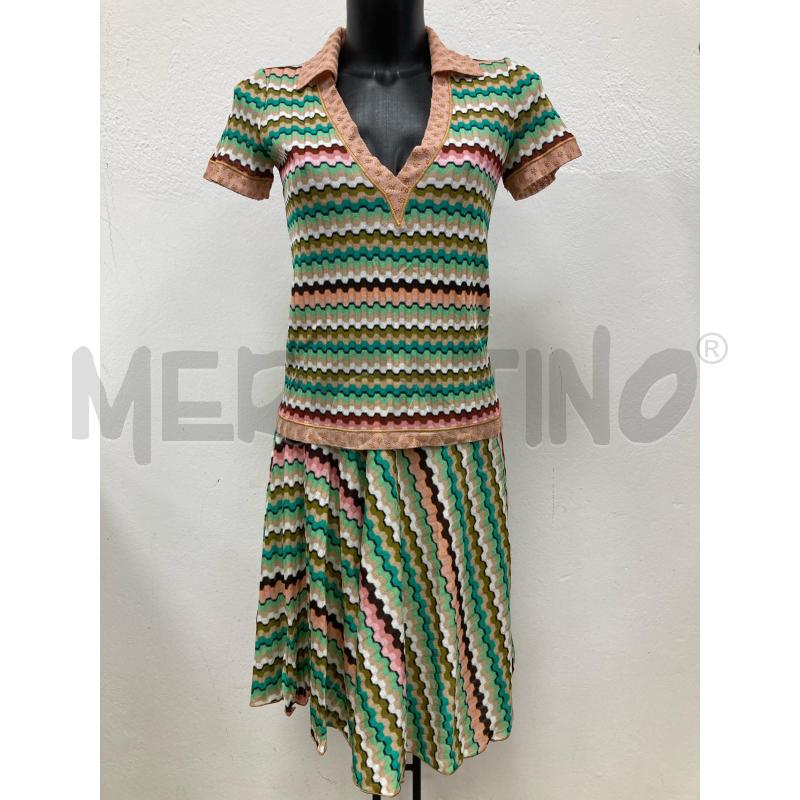 COMPLETO DONNA MISSONI ZIGZAG COLORATO MAGLIA+GONNA | Mercatino dell'Usato Gazzada schianno 1