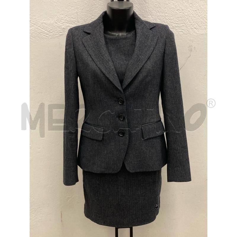 COMPLETO DONNA NENETTE BLU  SPIGA BIANCA VESTITO+BLAZER | Mercatino dell'Usato Gazzada schianno 1