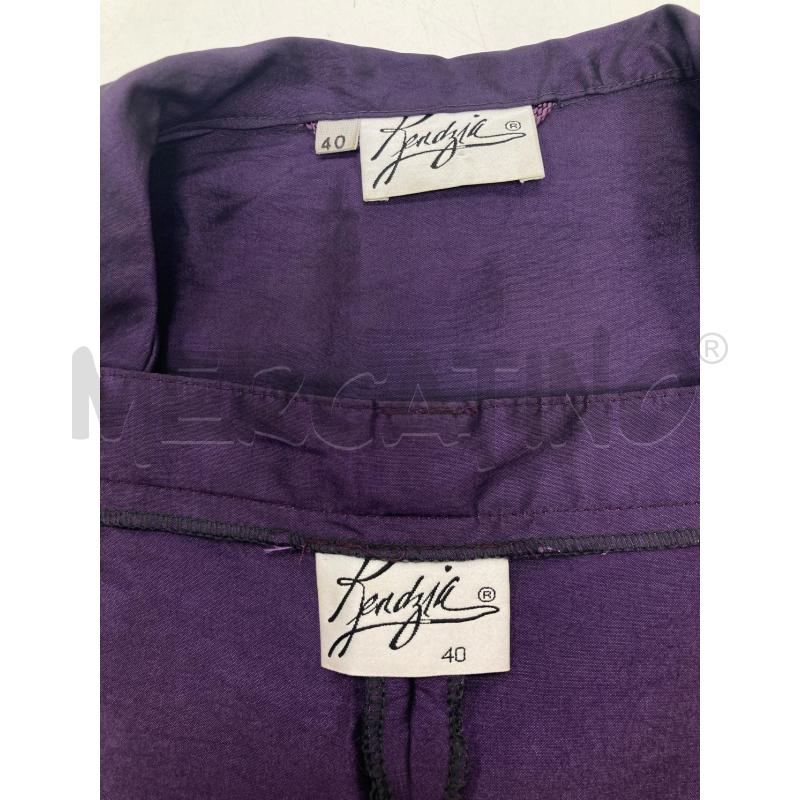 COMPLETO DONNA RENDGIA VIOLA CANGIANTE PINOCCHIETTO + GIACCA | Mercatino dell'Usato Gazzada schianno 3