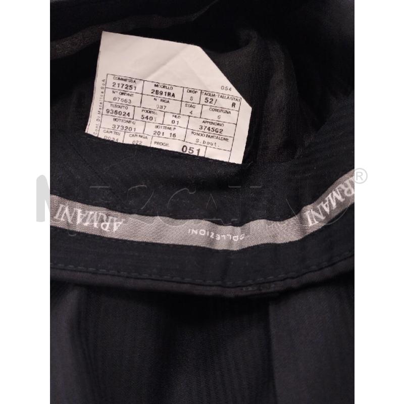 COMPLETO UOMO ARMANI NERO  | Mercatino dell'Usato Gazzada schianno 4