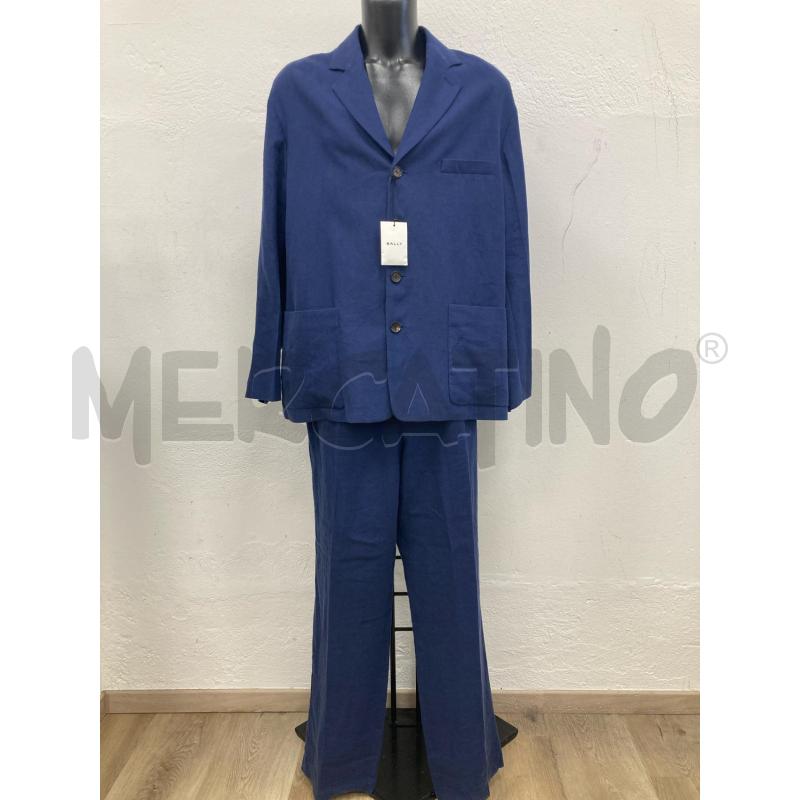 COMPLETO UOMO BALLY LINO BLU | Mercatino dell'Usato Gazzada schianno 1