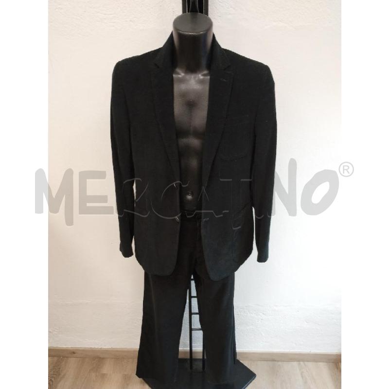 COMPLETO UOMO DOLCE&GABBANA NERO VELLUTO COSTINA | Mercatino dell'Usato Gazzada schianno 1