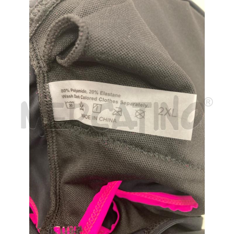 COSTUME DONNA INTERO NERO NASTRI FUXIA | Mercatino dell'Usato Gazzada schianno 3