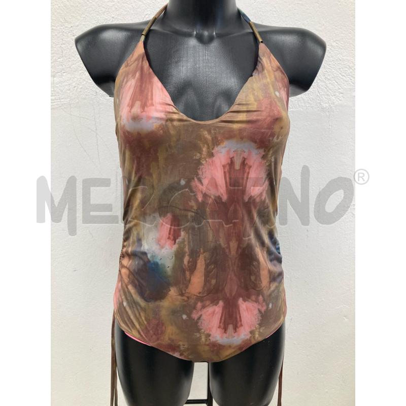 COSTUME DONNA LE CHIAPPETTE MARRONE MELANGE FUXIA | Mercatino dell'Usato Gazzada schianno 1