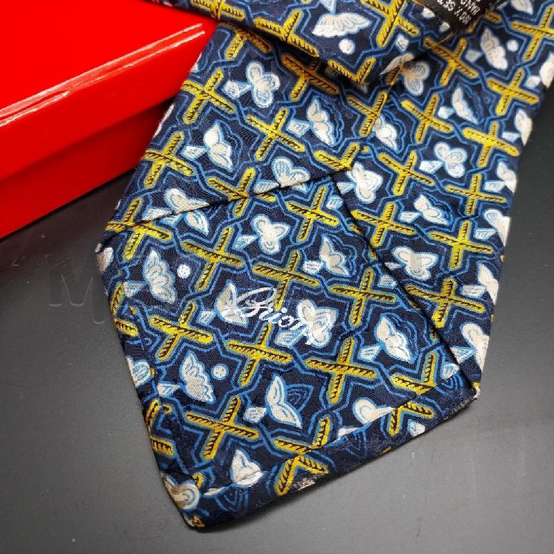 CRAVATTA BLU GIALLO BRIONI | Mercatino dell'Usato Gazzada schianno 2