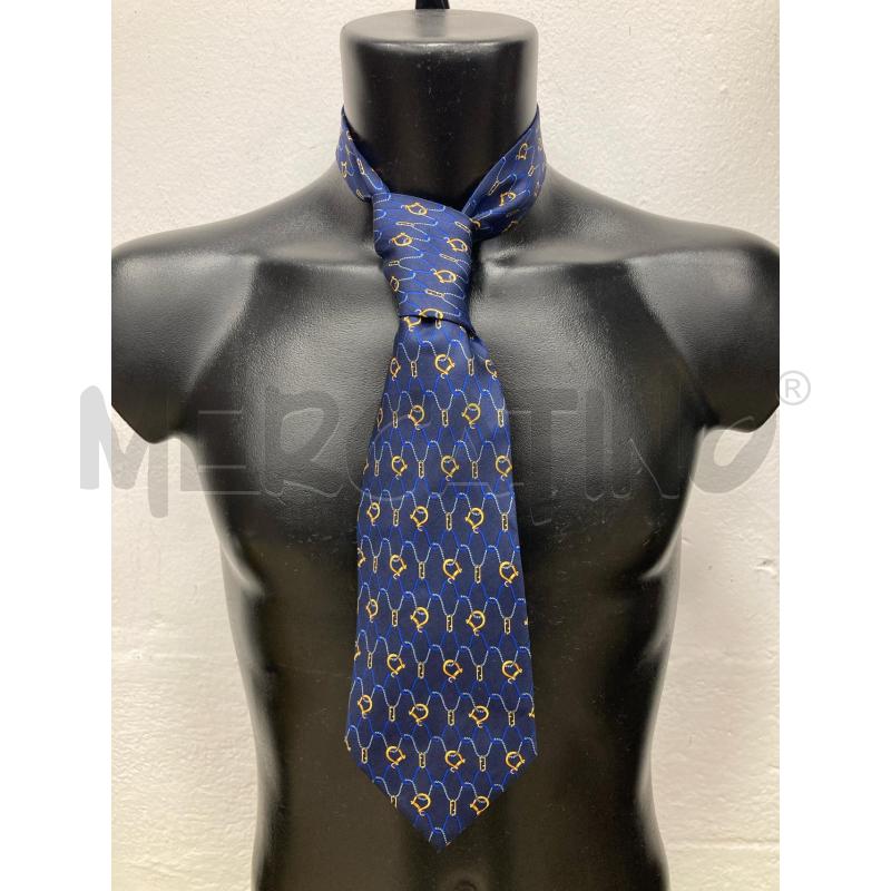 CRAVATTA FENDI BLU DISEGNO ORO | Mercatino dell'Usato Gazzada schianno 2