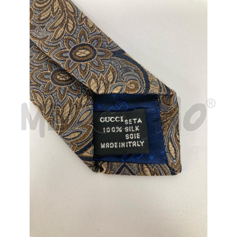 CRAVATTA GUCCI BLU MARRONE | Mercatino dell'Usato Gazzada schianno 2