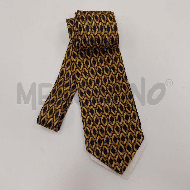 CRAVATTA GUCCI BLU ROMBI DORATI CARTELLINO | Mercatino dell'Usato Gazzada schianno 1