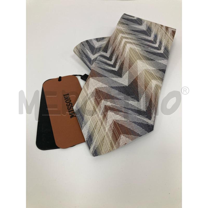 CRAVATTA MISSONI CARTELLINO GRIGIA | Mercatino dell'Usato Gazzada schianno 1