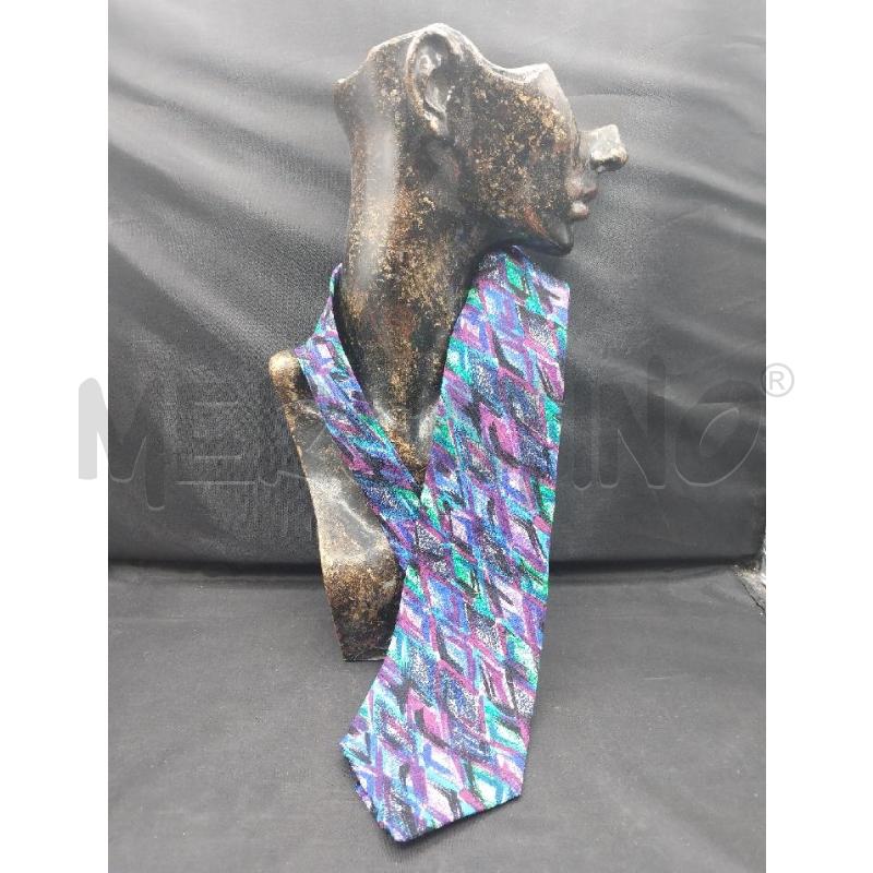 CRAVATTA MISSONI VIOLA BLU VERDE  | Mercatino dell'Usato Gazzada schianno 1