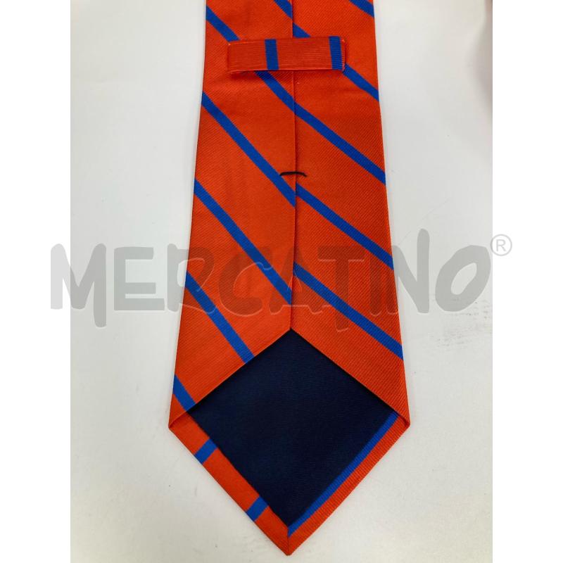 CRAVATTA RALPH LAUREN ARANCIONE RIGA BLU | Mercatino dell'Usato Gazzada schianno 2