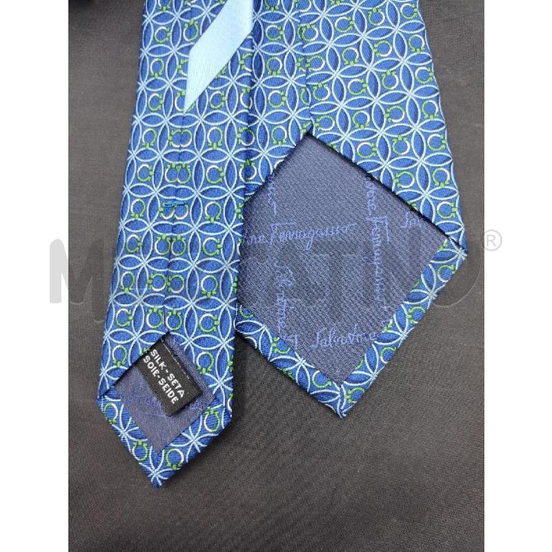 CRAVATTA SALVATORE FERRAGAMO FANTASIA BLU | Mercatino dell'Usato Gazzada schianno 3
