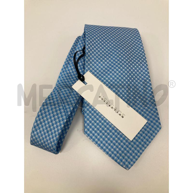 CRAVATTA VERSACE AZZURRA | Mercatino dell'Usato Gazzada schianno 1