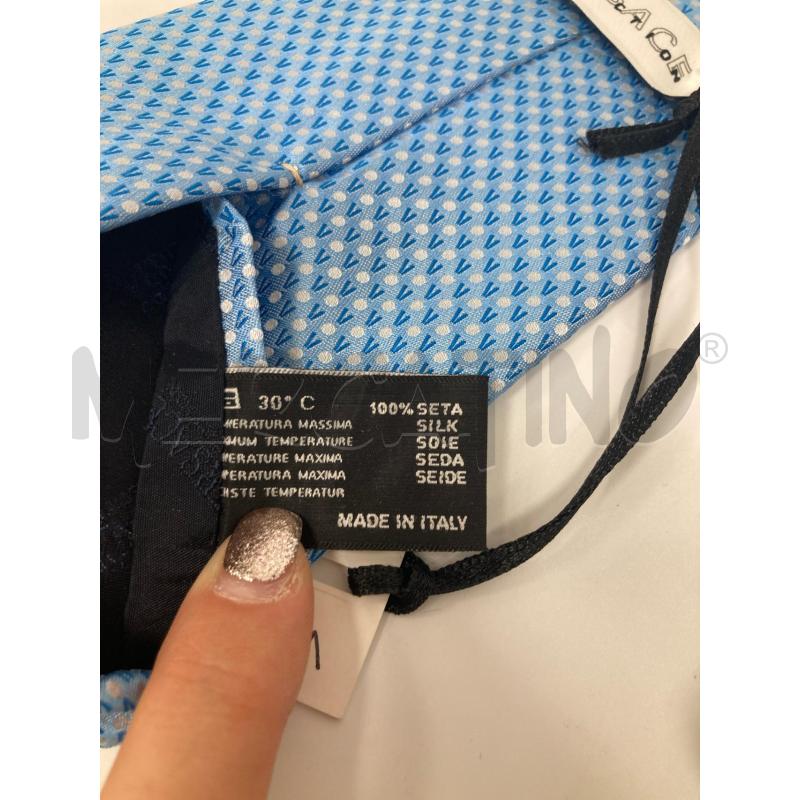 CRAVATTA VERSACE AZZURRA | Mercatino dell'Usato Gazzada schianno 3