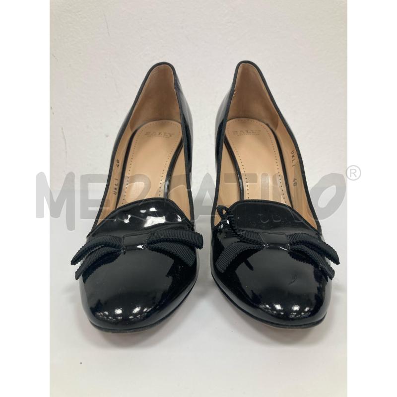 DECOLLETE BALLY NERE LUCIDE FIOCCHETTO | Mercatino dell'Usato Gazzada schianno 2