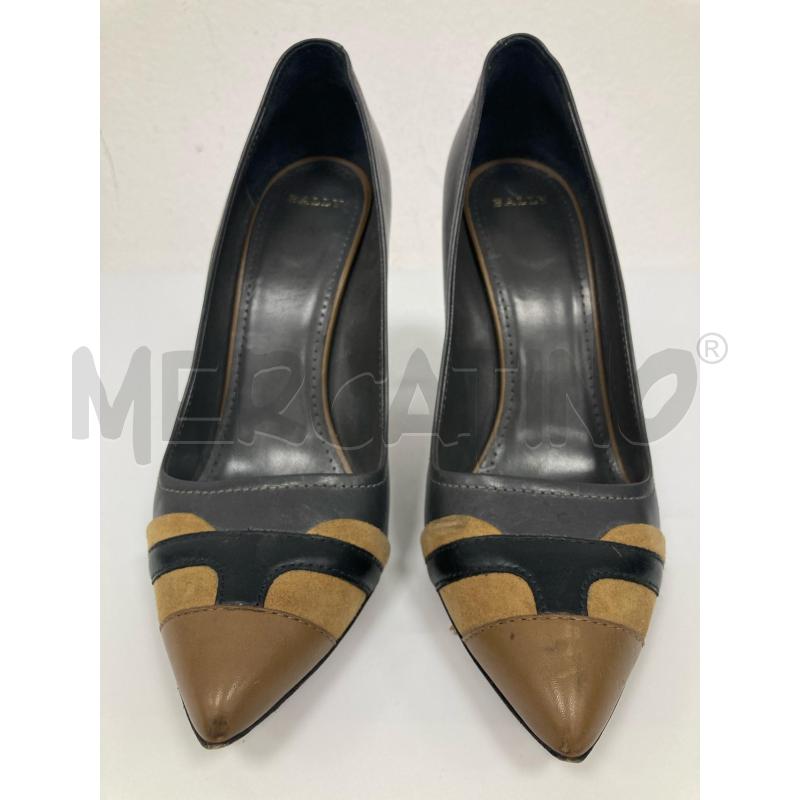 DECOLLETE BALLY NERE PUNTA BEIGE | Mercatino dell'Usato Gazzada schianno 2