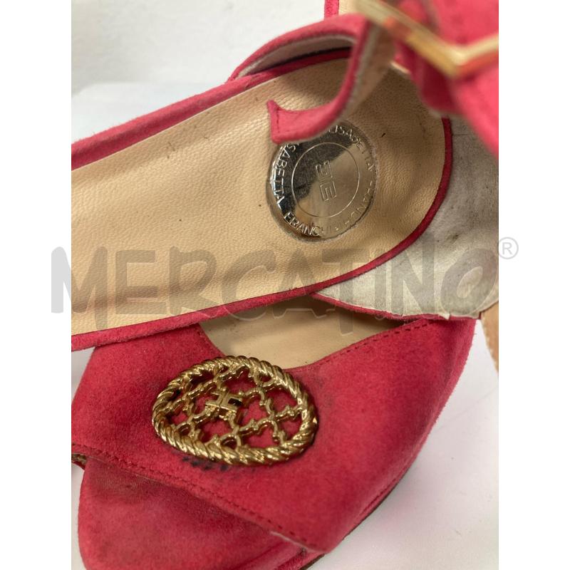 DECOLLETE ELISABETTA FRANCHI FRAGOLA LOGO DORATO | Mercatino dell'Usato Gazzada schianno 5