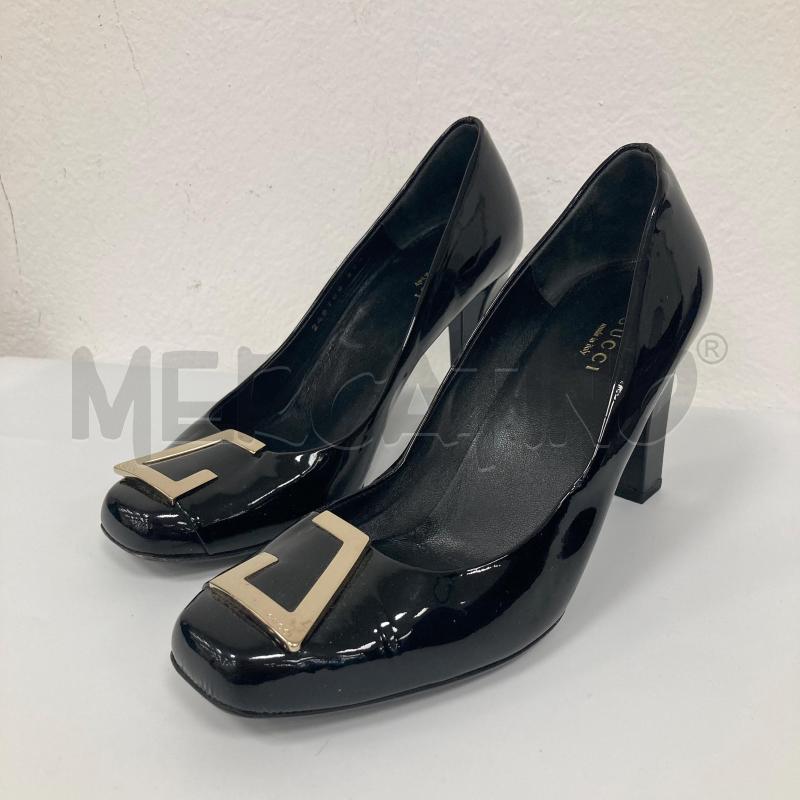 DECOLLETE GUCCI NERE LUCIDE | Mercatino dell'Usato Gazzada schianno 1