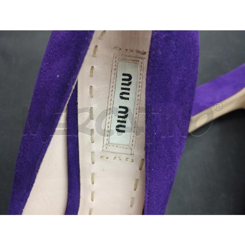 DECOLLETE MIU MIU SCAMOSCIATO VIOLA | Mercatino dell'Usato Gazzada schianno 5