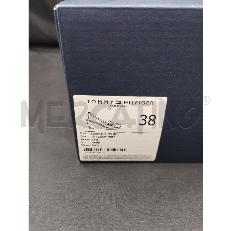 DECOLLETE TOMMY HILFIGER SCAMOSCIATO BEIGE | Mercatino dell'Usato Gazzada schianno 5