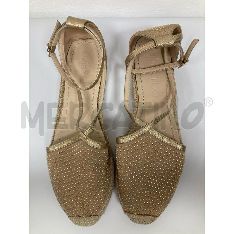 ESPADRILLAS DONNA JIMMY CHOO DORATE | Mercatino dell'Usato Gazzada schianno 2