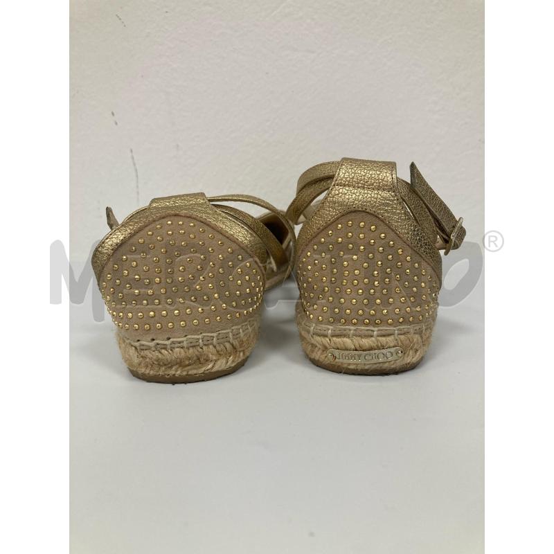 ESPADRILLAS DONNA JIMMY CHOO DORATE | Mercatino dell'Usato Gazzada schianno 3