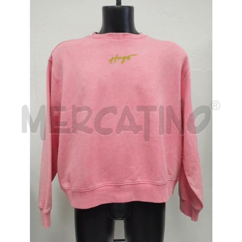 FELPA DONNA HUGO BOSS ROSA | Mercatino dell'Usato Gazzada schianno 1