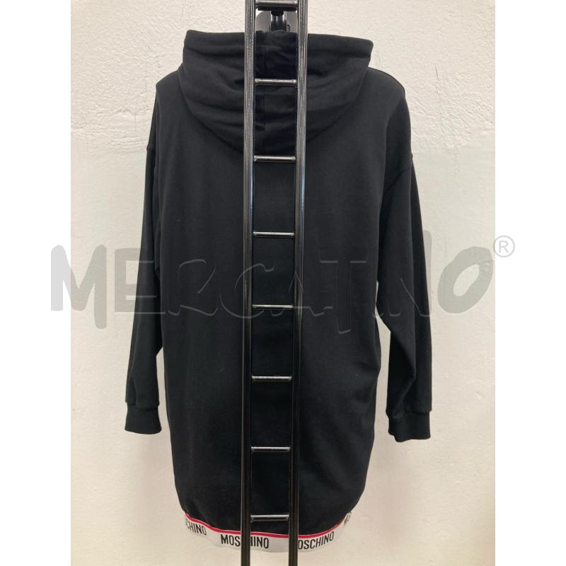 FELPA DONNA MOSCHINO NERA LUNGA TASCONE | Mercatino dell'Usato Gazzada schianno 2