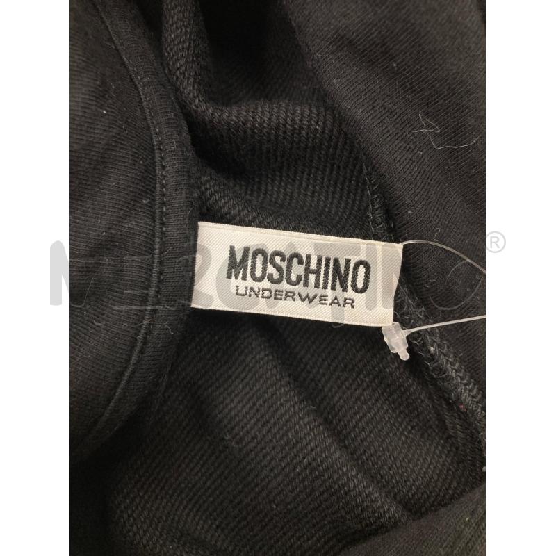 FELPA DONNA MOSCHINO NERA LUNGA TASCONE | Mercatino dell'Usato Gazzada schianno 3