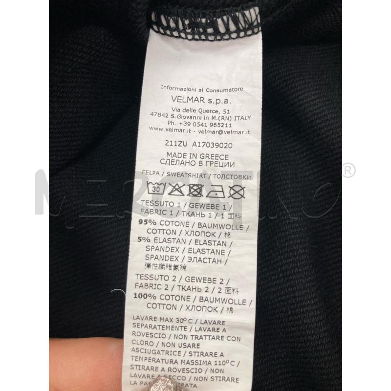 FELPA DONNA MOSCHINO NERA LUNGA TASCONE | Mercatino dell'Usato Gazzada schianno 4