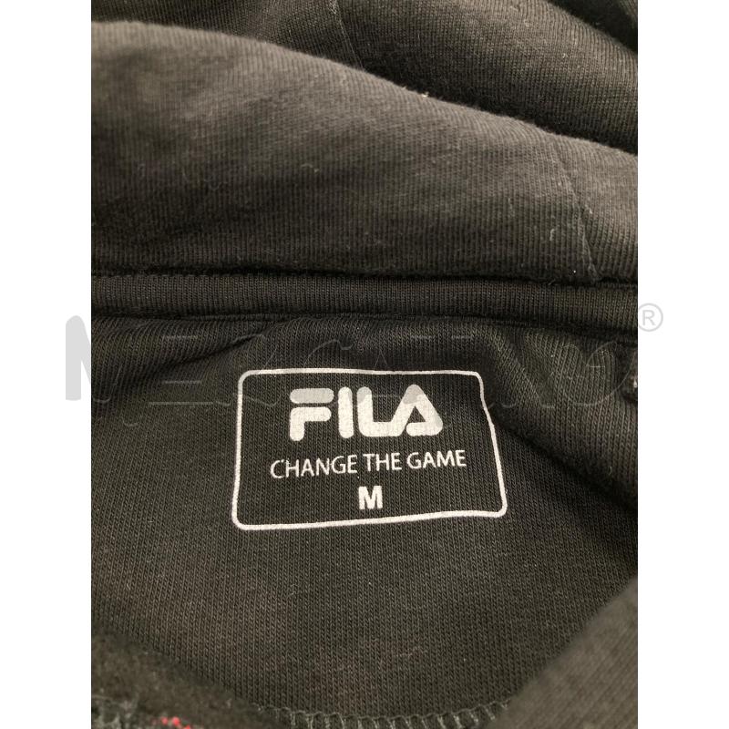 FELPA FILA NERA LOGO CAPPUCCIO | Mercatino dell'Usato Gazzada schianno 3