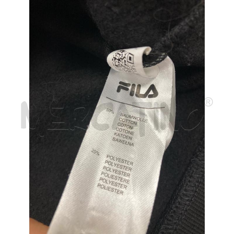 FELPA FILA NERA LOGO CAPPUCCIO | Mercatino dell'Usato Gazzada schianno 4