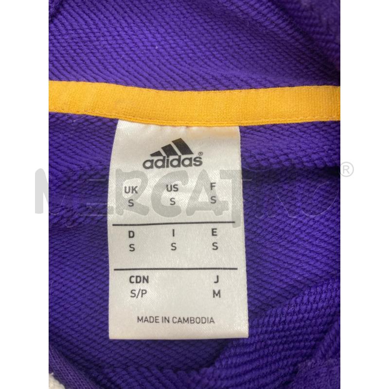 FELPA UOMO ADIDAS VIOLA LOGO GIALLO | Mercatino dell'Usato Gazzada schianno 3