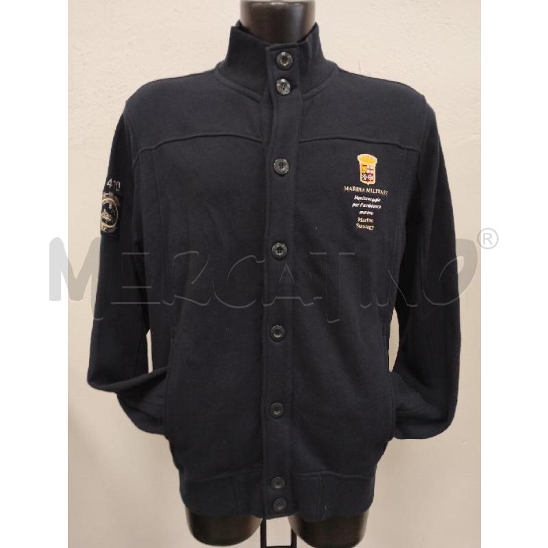 FELPA UOMO MARINA MILITARE BLU BOTTONI | Mercatino dell'Usato Gazzada schianno 1