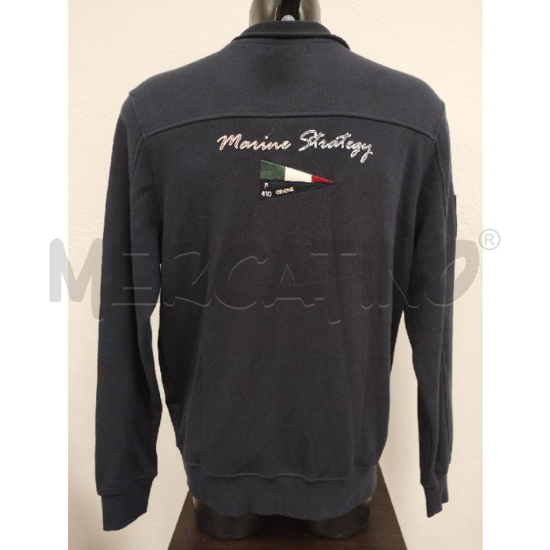 FELPA UOMO MARINA MILITARE BLU BOTTONI | Mercatino dell'Usato Gazzada schianno 2