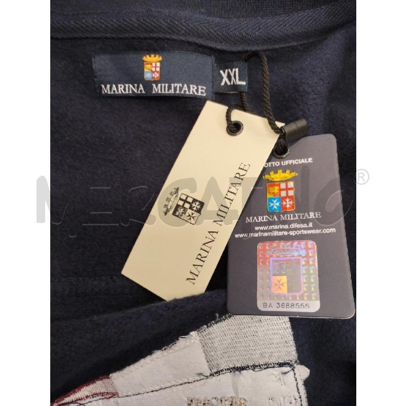 FELPA UOMO MARINA MILITARE BLU BOTTONI | Mercatino dell'Usato Gazzada schianno 3