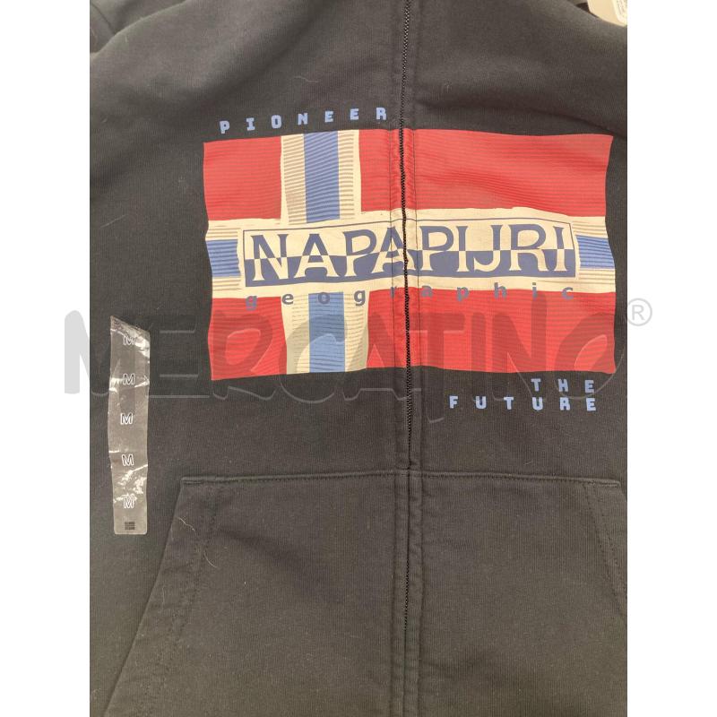FELPA UOMO NAPAPIJRI NERA ZIP CARTELLINO  | Mercatino dell'Usato Gazzada schianno 5