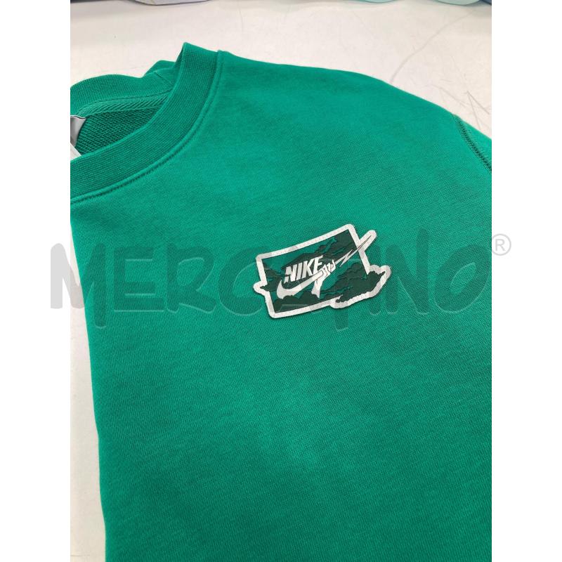 FELPA UOMO NIKE VERDE MANICHE LUNGHE GIROCOLLO | Mercatino dell'Usato Gazzada schianno 5
